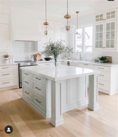 White Kitchen with Island