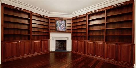 Custom Cabinets Perth | Built in bookshelves | Bookcases with ladders ...