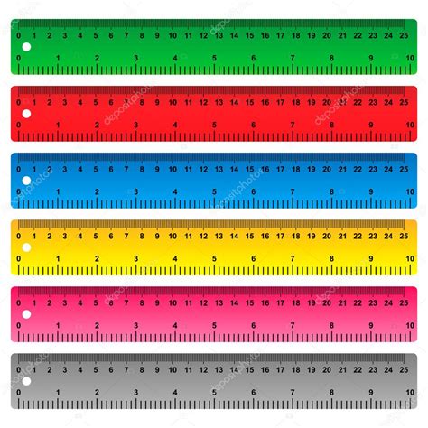Regla De Centímetros Y Pulgadas