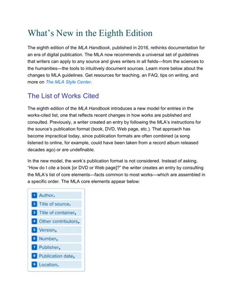 Image result for MLA 8th Edition Explained