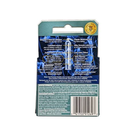 Trojan Bareskin Lubricated Latex Condoms (3 count) – beyondRx.ca (by 99 ...
