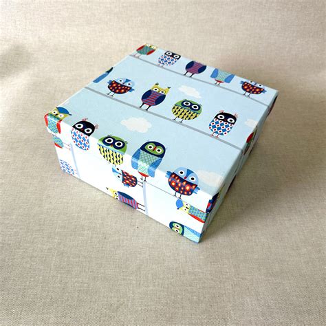 Owl Small Square Gift Box – Paperfields