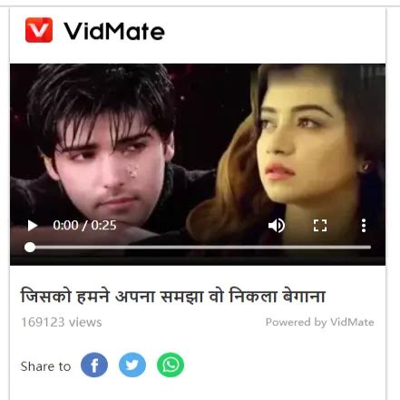 Best Application to Download Unlimited WhatsApp status love - VidMate