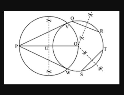 Draw a circle with the help of a circular bangle. Construct two ...