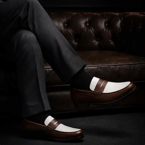 #Men’s Premium PU Loafers – Black/Brown | Von Huette #https://vonhuette ...