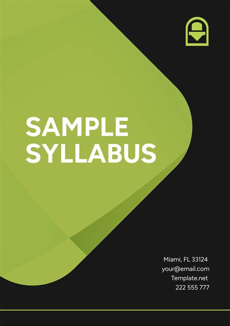 Syllabus Examples 的图像结果
