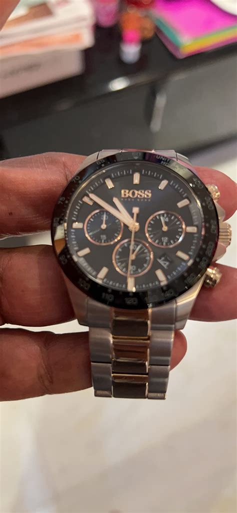 BOSS Hugo Stainless Steel Sport Multi-Function Analog Black Dial Men ...