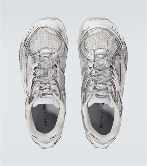 Orbit metallic-effect sneakers in silver - Bottega Veneta | Mytheresa