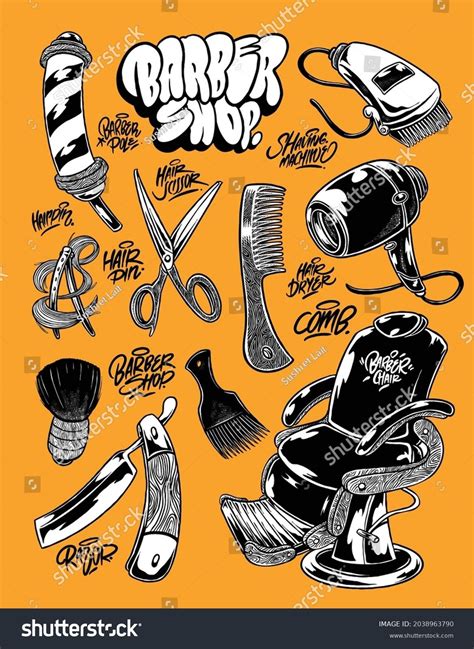Barber pack | Premium Vector | Barber logo, Barber tattoo, Barber shop