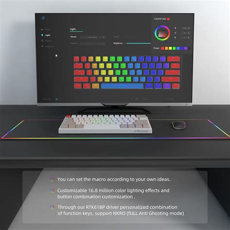 Ractous RTK61BP 60% Wireless Mechanical Gaming India | Ubuy