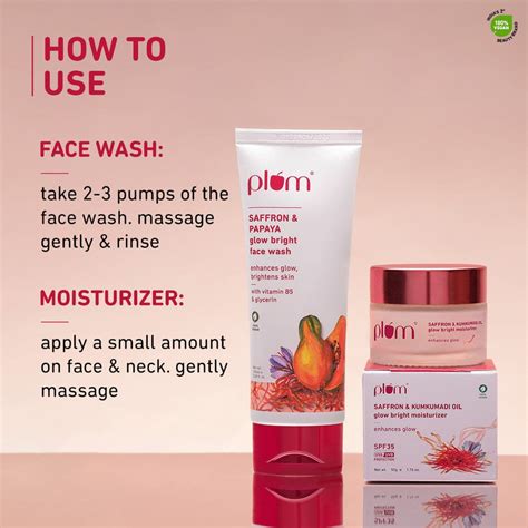 Shop Saffron Face Wash & Saffron Moisturizer for Glowing Skin – Plum