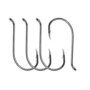 Shaddock Fishing 100 Pcs Sharp Octopus Hook Sport Circle Fishing Hooks ...