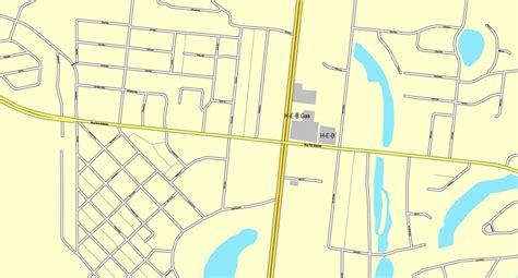Brownsville, Texas, Printable map, US, vector street City Plan map ...