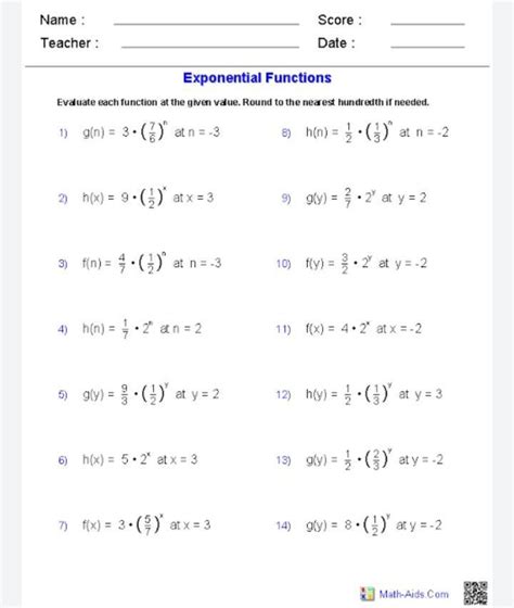 exponent worksheets - Brainly.in