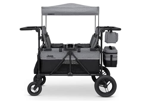 Jeep Wrangler Deluxe 4 Seater Stroller Wagon by Delta | Delta Children