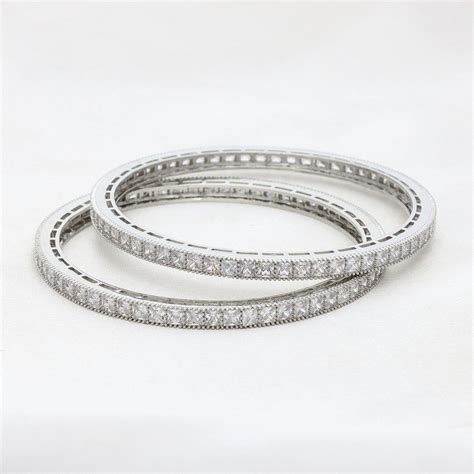 Designer Zirconia Bangles – Violet & Purple Designer Fashion Jewellery