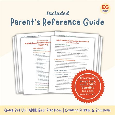 Children ADHD Printables ( 30+ Worksheets and 12 Mini Guides ...