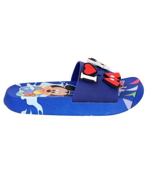 Yellow Bee Boys Mickey Mouse Heart Charm Slippers Blue – Yellow Bee India