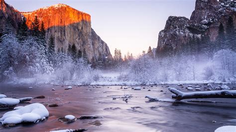 Yosemite National Park Winter Scenery Wallpapers - Wallpaper Cave