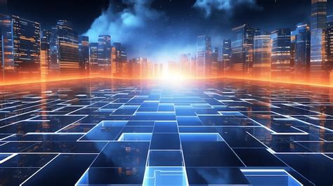 Futuristic network concept data center information technology | Premium ...