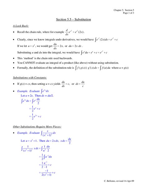 Substitution Method Calculus 的图像结果