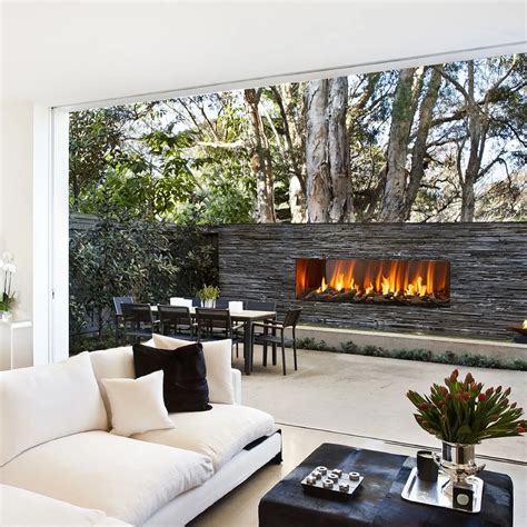 Modern Outdoor Gas Fireplace