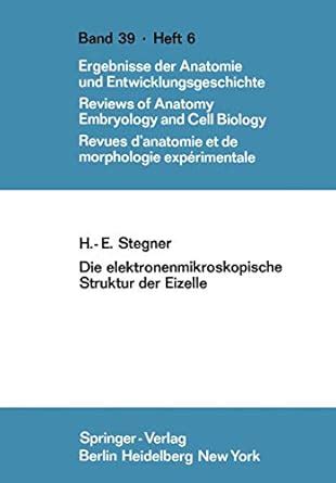 Buy Die elektronenmikroskopische Struktur der Eizelle: 39/6 (Advances ...