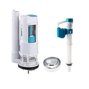 Rseindia®Water Saving Plastic Dual Flush Valve, Flush Siphon,Fill Valve ...