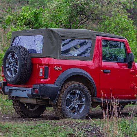 ARMORO Mahindra Thar 2020 Convertible Full Soft Top, Premium Canvas ...
