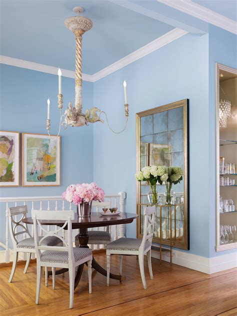 Sky Blue Dining Room Walls - Shop the Room!