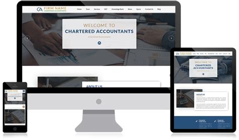 Accounting and CA Website Template for Small Businesses