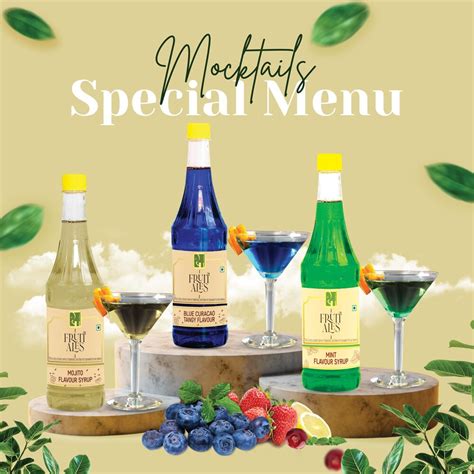 Buy Online Mojito Syrup 750ml Mocktail flavour – Dhampur Green