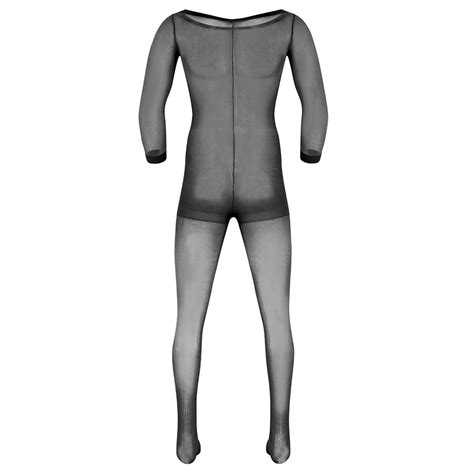 Buy Men's Sheath Pouch Full Body Stockings One Piece Lingerie Underwear ...