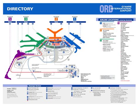 Chicago O'Hare International Airport Map (Most Up-To-Date) - All Maps