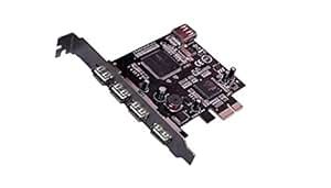 Enter E-UE PCI-Express USB 2.0 Controller Card 5X Ports, NEC Chipset ...