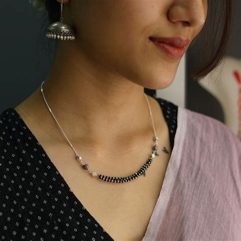 Handmade Silver Mangalsutra | House of Aadyaa