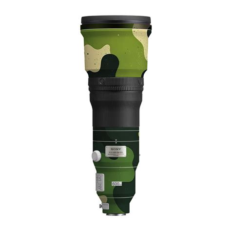 Camouflage Pattern Sony FE 600mm F/4 GM OSS Camera Lens Skin