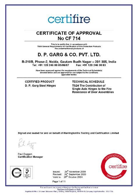 Certificates Garglocks