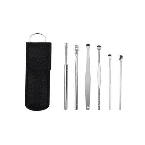 6 Pcs Ear Wax Removal Ear Picking Spoon Set Ear Care Cleaning Earpicks ...