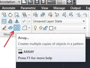 AutoCAD Array How to Select Single Object 的图像结果