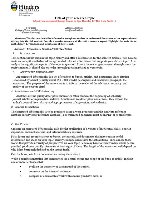 Research Report Template 1 - 315563418 | PDF | Abstract (Summary ...