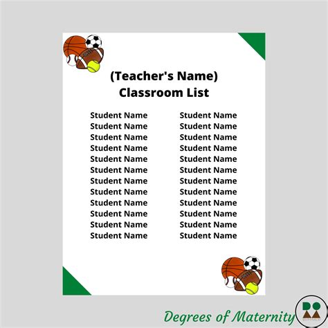 Back-to-School Classroom Lists & Matching Name Tags - 6 themes (Canva ...
