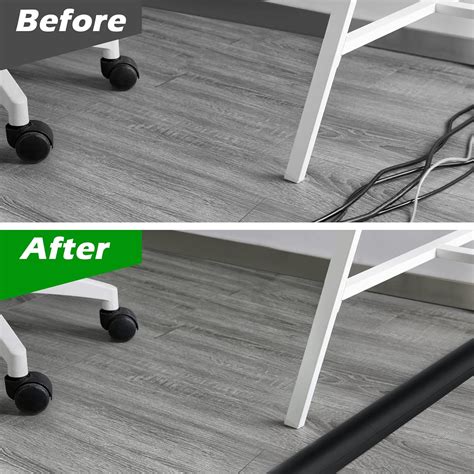 Buy 34in Cord Cover Floor, Large Capacity Floor Cable Cover, Hard PVC ...