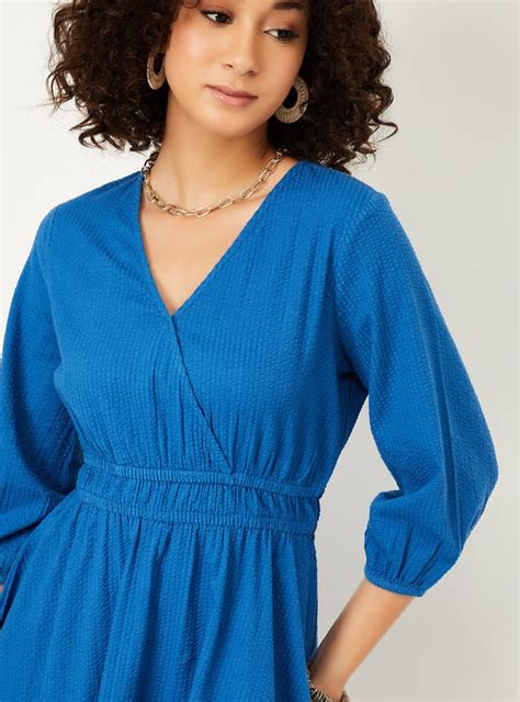 Buy Kalki x Max Women Solid Fit and Flare Dress Online at just Rs. 999. ...