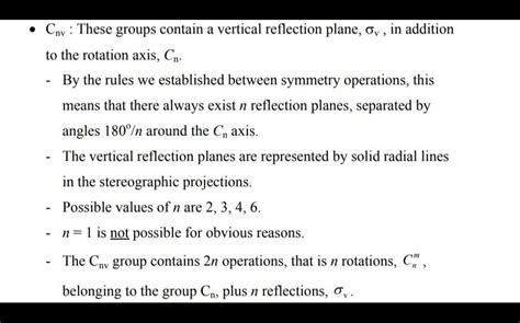 What is cnv point group and dnh point
