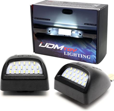 Amazon.com: iJDMTOY OEM-Fit 3W Full LED License Plate Light Assembly ...