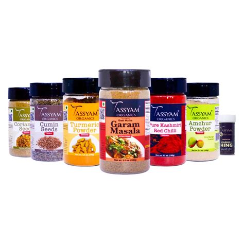 Tassyam Student/ Traveller Essential Spice Pack – Tassyam Organics