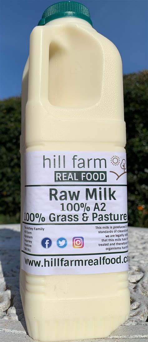 Raw Organic A2 Grass Fed Milk - 6 x 1 litre bottle bundle (INCLUDES CO ...