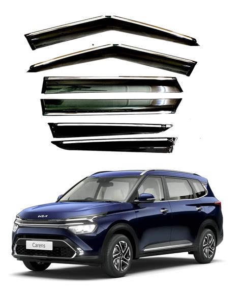 Starlight Twinkle Chrome Line Unbreakable Door Visor Wind Deflector ...