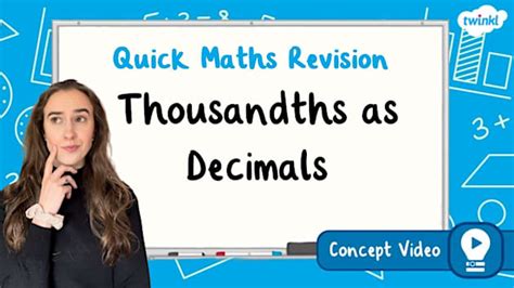 👉 Thousandths as Decimals | KS2 Maths Concept Video